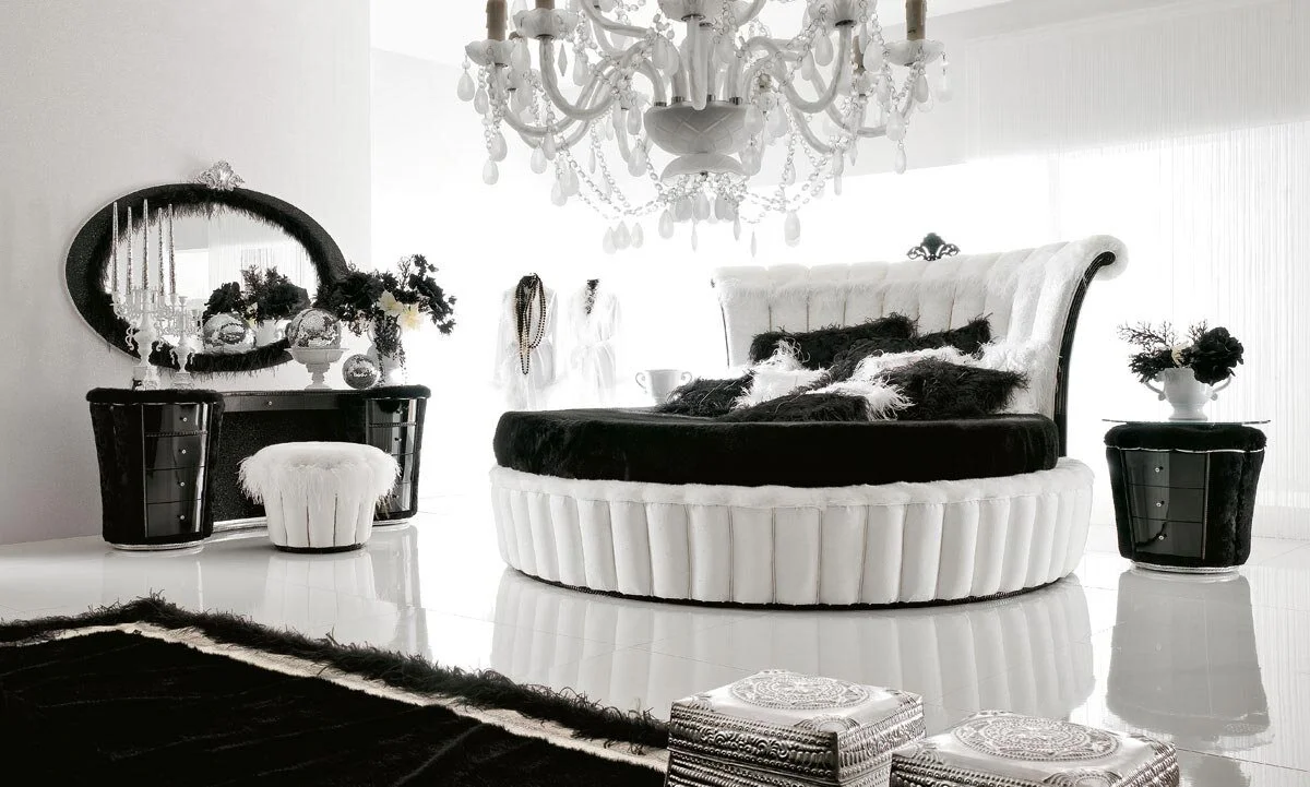 Luxurious Black White Bedroom Design With Regard To Bedroom Design Ideas Black And White